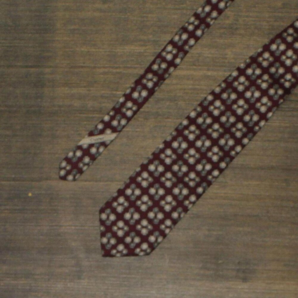 Artisphere Charles Vinson Mens 100% Silk 3 1/2" USA Made Necktie Maroon Red